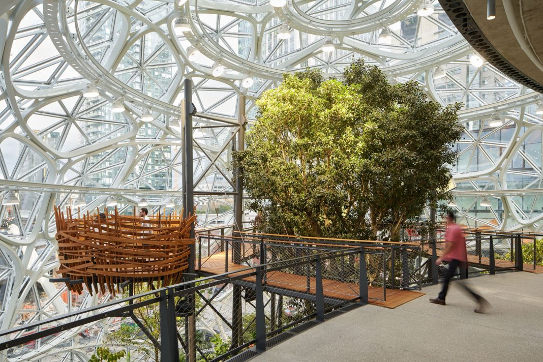 Amazon Spheres Seattle Office with Vitro Architectural Glass