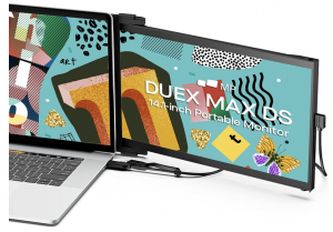 New Mobile Pixels Duex Max DS 14.1'' FHD Portable Monitor, USB Type-C/HDMI Plug and Play 1080p Laptop Monitor Extender